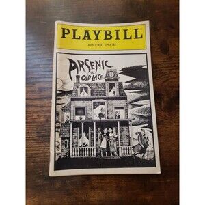 Playbill Arsenic and Old Lace, 46th Street Theatre Sept 1986 Jean Stapleton